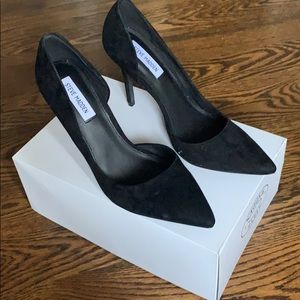 Steve Madden black suede heels